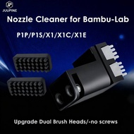 Bambulab Nozzle Wiper Hotend Aluminum Nozzle Cleaner Upgrade Dual Brush Heads for Bambu Lab P1S P1P 