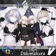 FGO nipi Jeanne Alter & Altria Alter Dakimakura Pillowcase / Fate Grand Order / Jalter & Saber Alter