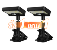 🔥ซื้อ 1แถม 1🔥ไฟโซล่าเซลล์ ไฟLED ไฟภายนอกอาคาร ไฟสปอตไลท์ โคมไฟคลิป ซื้อ1แถม1 โคมไฟโซล่าเซลล์ IP65 ก