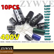 10pcs 400V 4.7 UF 10UF Electrolytic Capacitor 2.2 UF 3.3 UF 4.7 UF 6.8 UF 10UF 15UF 22UF 33UF 47UF 5
