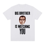 George Orwell 1984 Big Brother Is Watching You Vintage T-shirt Cotton Men T shirt New Tee Tshirt Womens Tops
