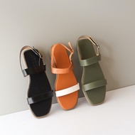 ZODE Flonne Flats Black Beige Women Sandals