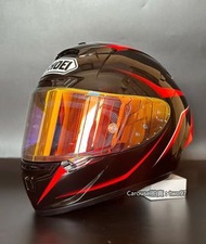 SHOEI X14 黑紅H2安全帽機車頭盔全盔全罩男女賽車跑盔四季通用防摔保護防碰撞摩托騎士通風透氣盔重機騎乘雙d扣&amp;代購