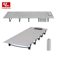 Outdoor camping bed, aluminum alloy folding bed, widened beach bed, detachable nap bed, camping sing