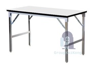 โต๊ะประชุม60x120 ซม. โต๊ะหน้าไม้ขนาดพอเหมาะ สามารถขนย้ายได้ง่ายด้วยขาสปริงโครงแข็งแรง ทนทาน gk99.