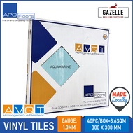 Apo Floor Vinyl Tiles AVQT 1.3mm - Aquamarine 60pcs / Box 5.4sqm Coverage 300mm x 300mm