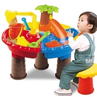 Table 21 PCS Mold Set - R489 Kids Sand & Water Table 21PCS Beach Toy Set with Molds Fishing Game Out