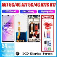 Original For OPPO A57 5G/A57 4G/A77 5G/A77 4G CPH2339/A77S CPH2385 / A17 LCD Touch Screen