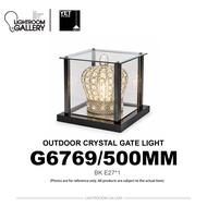 G6769 (E27*1) LED OUTDOOR WATERPROOF IP54 CRYSTAL GATE LIGHT