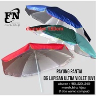 TENDA 180cm UV umbrella PLAIN BEACH UMBRELLA anti UV 180CM Cafe Umbrella/ Plain Tent Umbrella Anti U