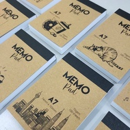 200pgs Memo Pad A7 Blank Dot Grid / Small Notebook Notepad / Buku Kecil Memo