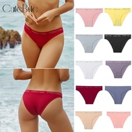 Cute Byte 2PCS/Set Women's Seamless Panties Midi-Waist Femme Underpants Briefs Underwear Lingerie Le
