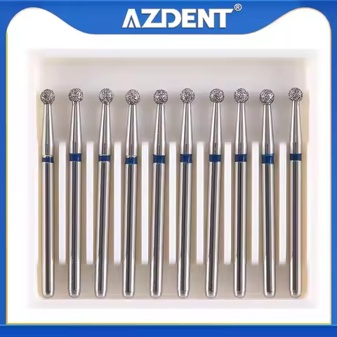 1Box Azdent Dental FG Diamond Bur Head 25 mm Length FG 1.6 mm for Dental High Speed Handpiece 450,00