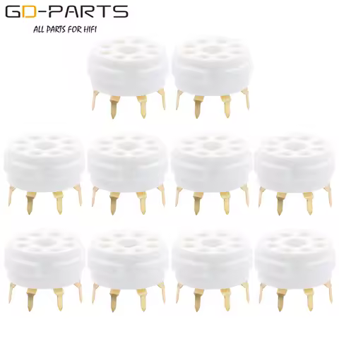 PCB Mount K8A 8 Pin Octal Ceramic Tube Socket Base For 6P3P 6SN7 6N8P EL34 274B 5Z4P 6550 KT88 KT66 