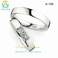 Cincin Kawin Cincin Emas Putih Nikah Couple A-146