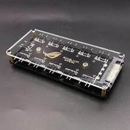 電腦主板ARGB集線器一分十HUB機箱風扇神光同步5v3針擴展塢分線器