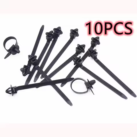 10Pcs Car Nylon Tie Wrap Cable Fastening Clips for BMW E87 E81 F20 F21 F31 G31 F11 E61 E60 X1 F48 X2