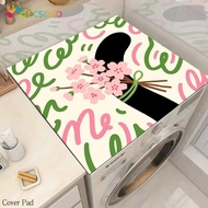Cute Cat Diatom Mud Absorbent Pad Washing Machine Cover Pad Sunscreen Bedside Table Dustproof Protec