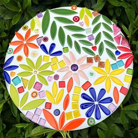 Colorful Irregular Shaped Piece Mosaic Tiles, 100G Pack Droplet-Shaped For DIY Handmade For Crafting