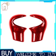 Gear Shift Cover Gear Shift Knob Cover Decorative Gear Shift Knob Cover for MINI Red Carbon
