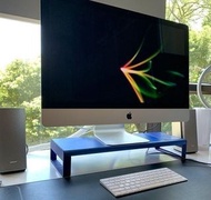 JDS USB3.0及無線充電鋁合金電腦座枱架 鍵盤 收納架 iMac 電腦底架(藍色 / 粉紅色) (全新)
