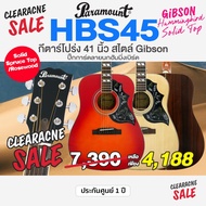 Clearance Paramount HBS45 41 Inch Acoustic Guitar Gibson Hummingbird Style Glossy Solid Spruce Top/R