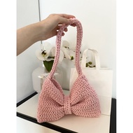 Bow bag crochet/ Crochet bag - Ribbon crochet bag