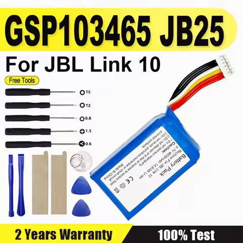 4000mAh New 3.7V Wireless Bluetooth Speaker Battery For JBL Link 10 Link10 Speaker Bateria GSP103465