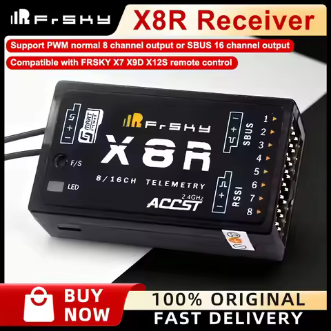 FrSky X8R 8/16CH Receiver for Compatible with X7 X9D X12S SMARTPORT SBUS Remote Control Transmitter