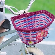 [Dolity2] Kids Bike Baskets Carrier Accessories Storage Tricycle Basket Handlebar Basket for Luggage Riding Travel Folding Bike