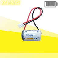 RAMWAY ER14250 Delta Servo แบตเตอรี่ 3.6V 1/2AA PLC แบตเตอรี่การเขียนโปรแกรม ETC Probe LS14250