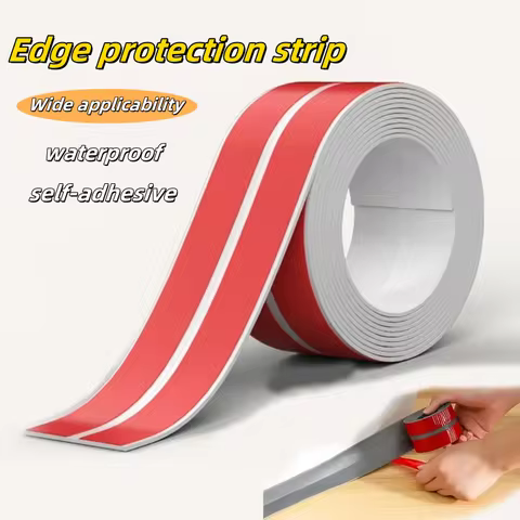 1pc 118.11X1.57in furniture edge protection strip,self-adhesive edge wrapping strip, wall corner pro