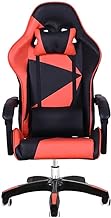 High-Back Gaming Chair, Reclining E-sports Game Seat with Headrest and Lumbar Support Ergonomics Computer Office Desk Chair (Color : Black white) Decoration