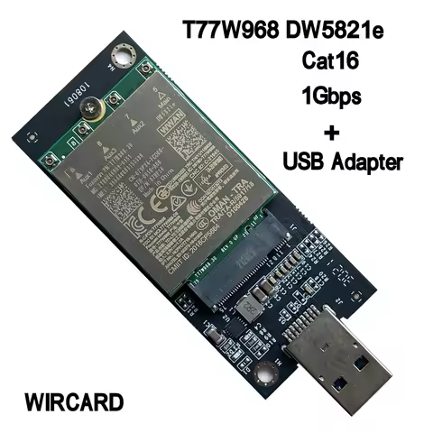 WIRCARD T77W968 DW5821e X20 LTE Cat16 1Gbps FDD-LTE TDD-LTE 4G Module For Dell 5420 5424 7424 7400 L