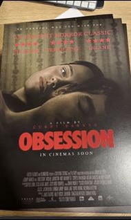 obsession 愛你致死不渝 海報 + 貼紙 台版 