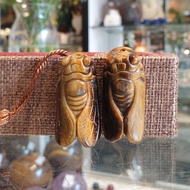 Lucky Cicada Pendant with Cat's Eye Stone, Cicada Pendant S6491