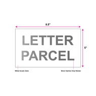 LETTER / PARCEL SIGNAGE ( 8.5" x 5" )