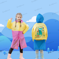 EVA raincoat makapal cartoons kids raincoat with backpack allowance rain coat full body cartoons rai