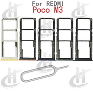 For Xiaomi Poco M3 Sim Card Tray Slot Holder Card Holder Reader SD Slot Adapter Replacement Parts