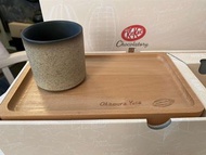 KitKat Chocolatory 陶瓷杯+木托盤 cup + wooden tray 只限九龍灣地鐵站交收