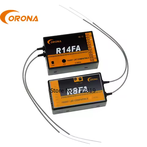 Futaba 2.4GHz FASST Protocol Compatible Receiver Corona F8FA R14FA 10C 12FG 14SG 16SZ 18SZ RC Airpla