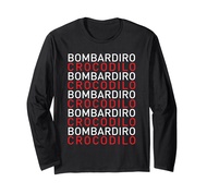 Bombardino Crocodilo Italian Brain Rot 長袖Tシャツ