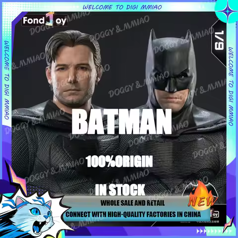 DC Batman Fondjoy Justice League Light Armor Batman Model Limited Head Sculpt Action Figures 19cm Co