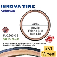 TIRE BICYCLE 451 (Skinwall )- TAYAR BASIKAL - 自行车外胎 - INNOVA PRO IA-2243-03 - (37-451) - 20✘ 1 3/8