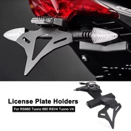 Tail Tidy Fender License Plate Holder LED Motorcycle Accessories For Aprilia RSV4 Tuono V4 RS660 TUO