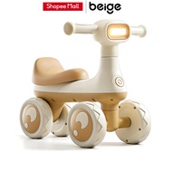 Beige Balance bike There Are Songs. With Lights 2-5 Years Old basikal budak