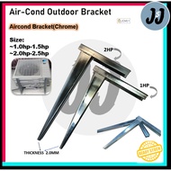 [READY STOCK] (1HP-2.5HP) AIR conditioner OUTDOOR L-Ship Chrome Bracket【1set】