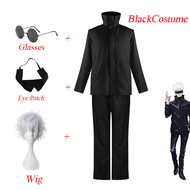 Anime Jujutsu Kaisen Gojo Satoru Cosplay Costume for Men อะนิเมะชายคอสเพลย์ชุด