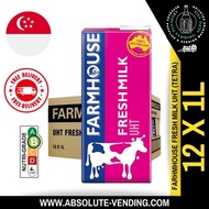 FARMHOUSE UHT Full Cream Milk 1L X 12 (TETRA) - FREE DELIVERY within 3 working days!