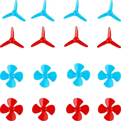 40pcs Micro 2mm Shaft Propeller with 4 Vanes and 3 Vanes,40mm and 80mm Fan Leaves RC Boat Propeller 